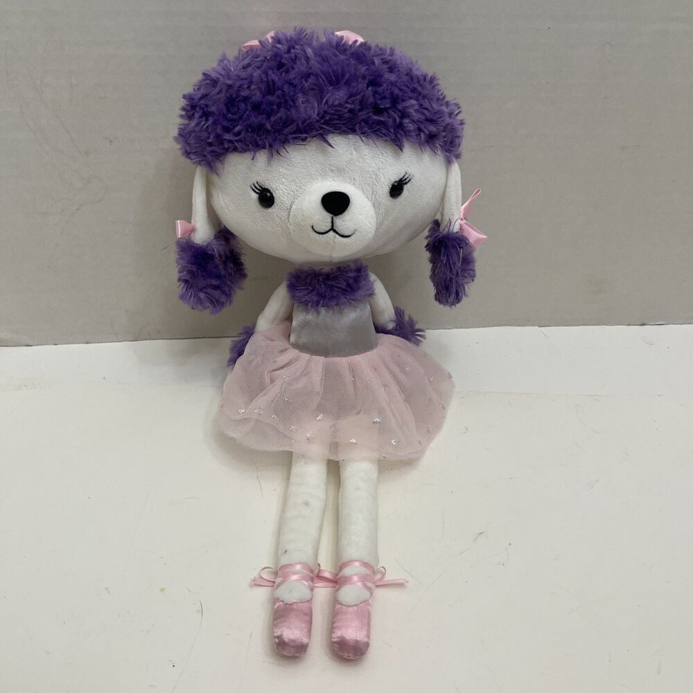 Hallmark Twirly Tina Poodle Ballerina Plush Stuffed Animal 15 Inch Dog